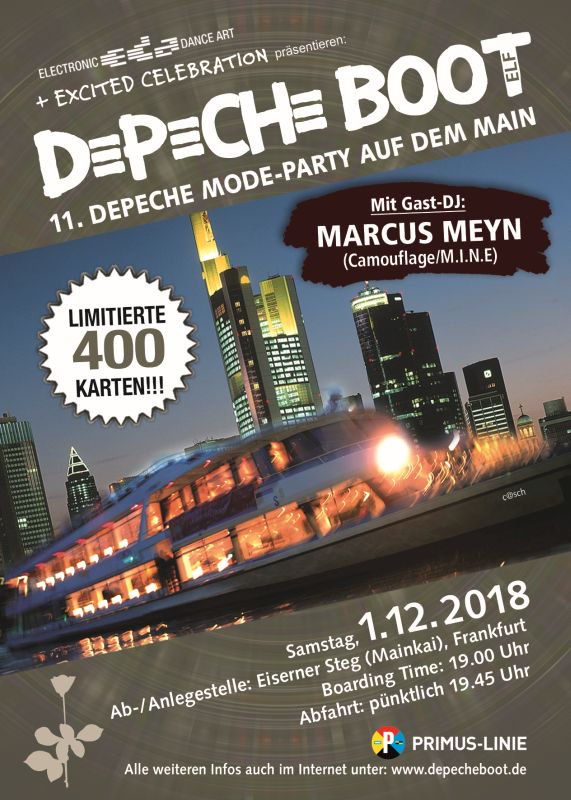 eda_eda's tweet photo. #depecheboot geht in die nächste Runde! Der VVK ist eröffnet. Als GastDj ist dieses Mal #MarcusMeyn von #Camouflage mit an Bord! Tickets gibt es ab sofort im Shop: https://t.co/c5Q4G09QBZ https://t.co/GhBnnHwHj3