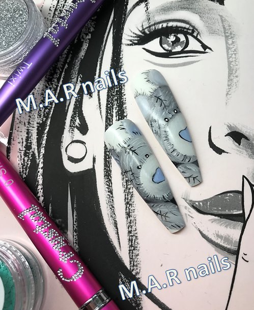 MarNa1ls's tweet photo. #nailitdaily #handpainting #nails #nailswag #nailart  #ногти #nagai #nail #nailsart #ilovenails #fashionnails #teddybear #beautiful  #teddybears https://t.co/OOI3Nqjc61