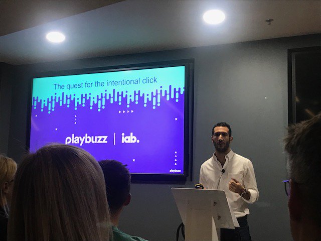 PlaybuzzBiz's tweet image. Daniel Fisher and Alex Bailey spoke at @IABUK's Content &amp;amp; Distribution event regarding @Playbuzz's unique branded content solutions and consumer journey! 

#GettingBuzz #Playbuzz #IAB #Content