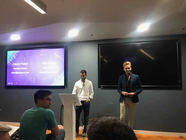 PlaybuzzBiz's tweet image. Daniel Fisher and Alex Bailey spoke at @IABUK's Content &amp;amp; Distribution event regarding @Playbuzz's unique branded content solutions and consumer journey! 

#GettingBuzz #Playbuzz #IAB #Content