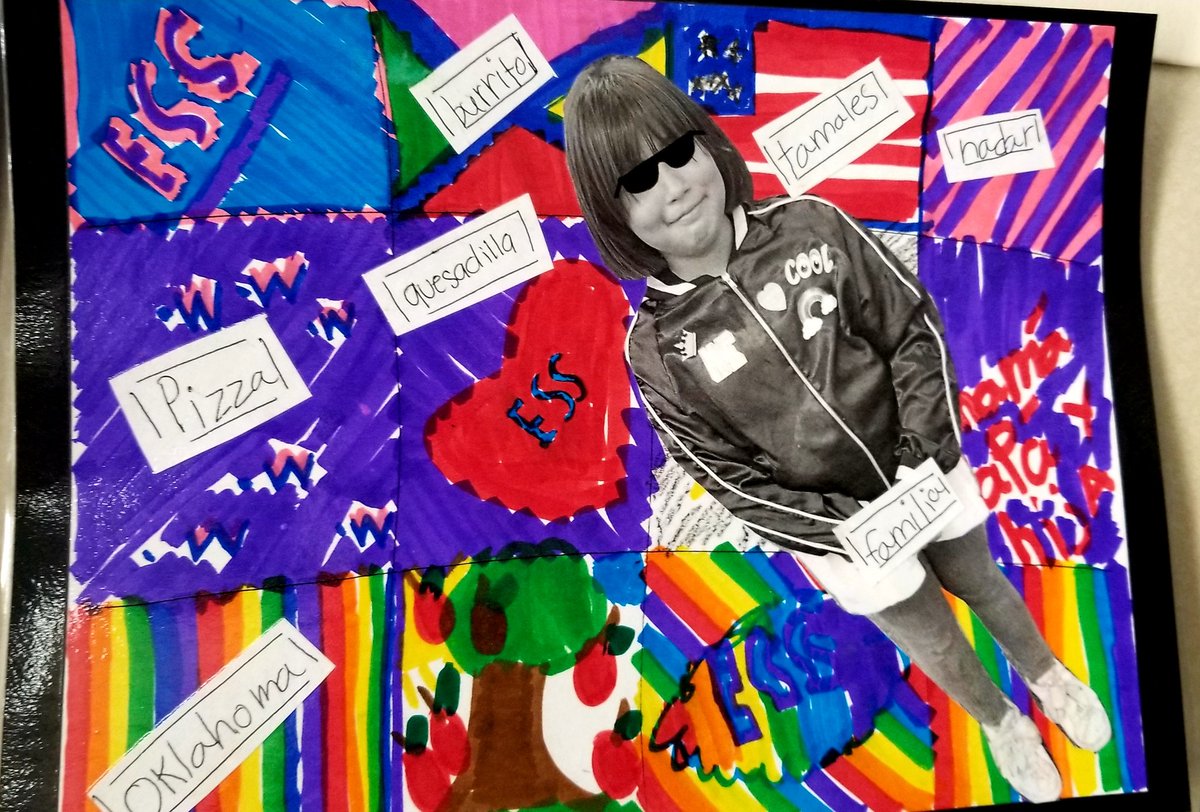 KemptonESS's tweet image. Happy Monday!!! Here is some art our kids made on Friday! 😎#ESSRocks #LMSVHeart ❤