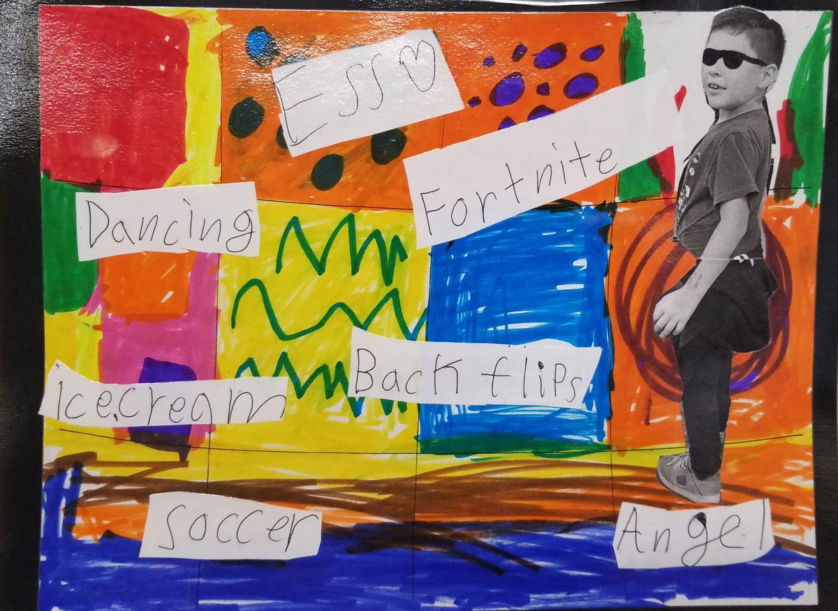 KemptonESS's tweet image. Happy Monday!!! Here is some art our kids made on Friday! 😎#ESSRocks #LMSVHeart ❤