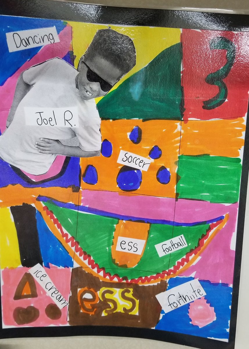 KemptonESS's tweet image. Happy Monday!!! Here is some art our kids made on Friday! 😎#ESSRocks #LMSVHeart ❤