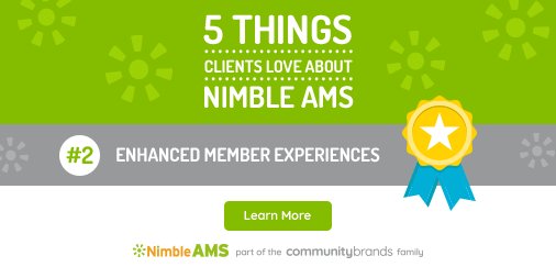 Reason #2 > > > why <a href="/NimbleAMS/">Nimble AMS by Community Brands</a> is so great! And we can give you plenty of more good reasons, too! Learn for yourself and your #association. Watch this webinar why Nimble is the right choice > > > bit.ly/2AWo6r5 #AssnChat #ILoveNimbleAMS <a href="/Comm_Brands/">Community Brands</a>