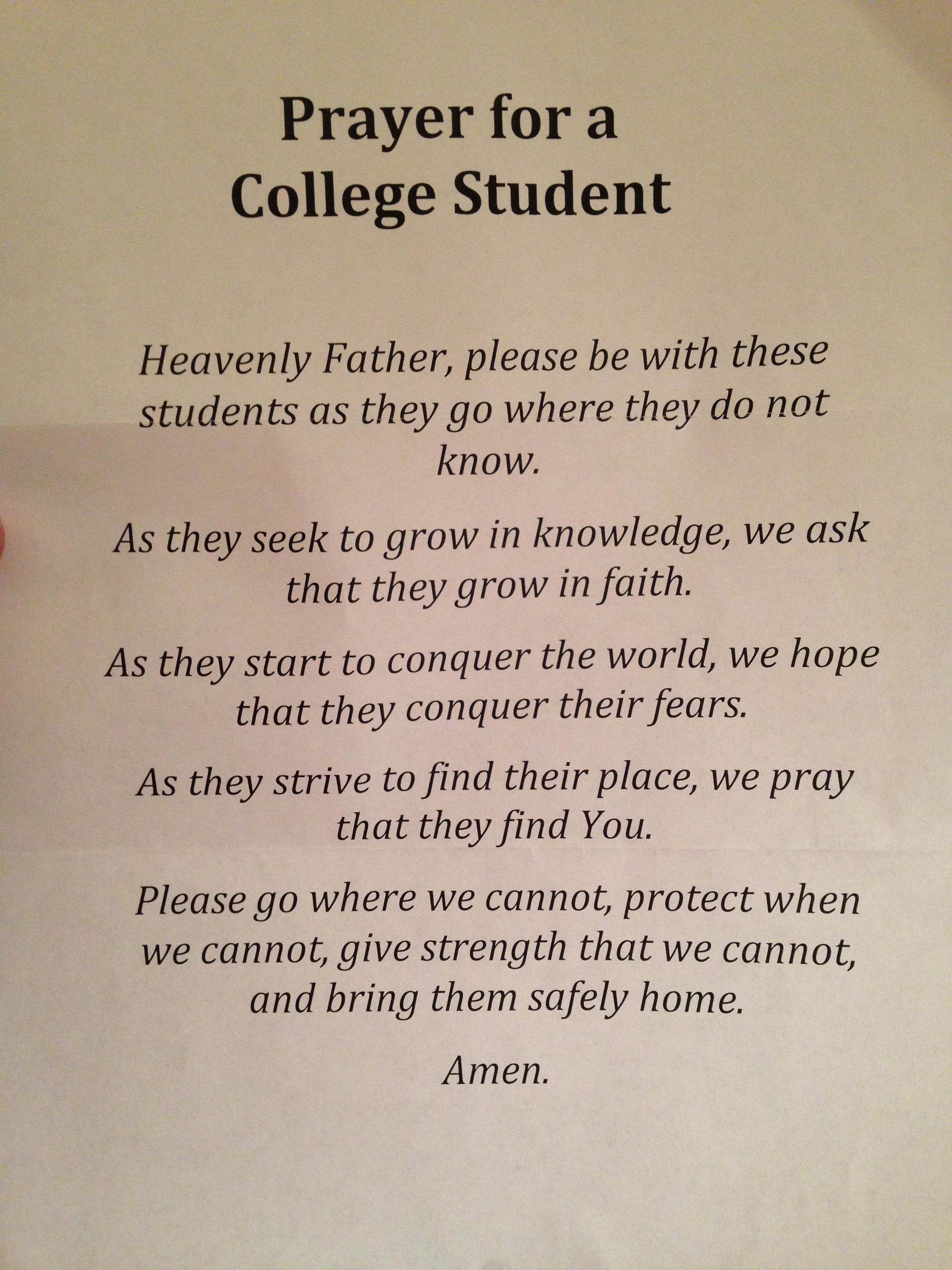 English Opening Prayer for Online Class College Student