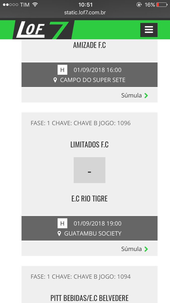 OLimitadosFC's tweet photo. Próximo compromisso na Copa Ric!
Sábado 01.09.2018
19 horas
Guatambu Society 
Limitados FC x EC Rio Tigre
Vamos em busca dos três pontos! https://t.co/MHVxm38Ph1