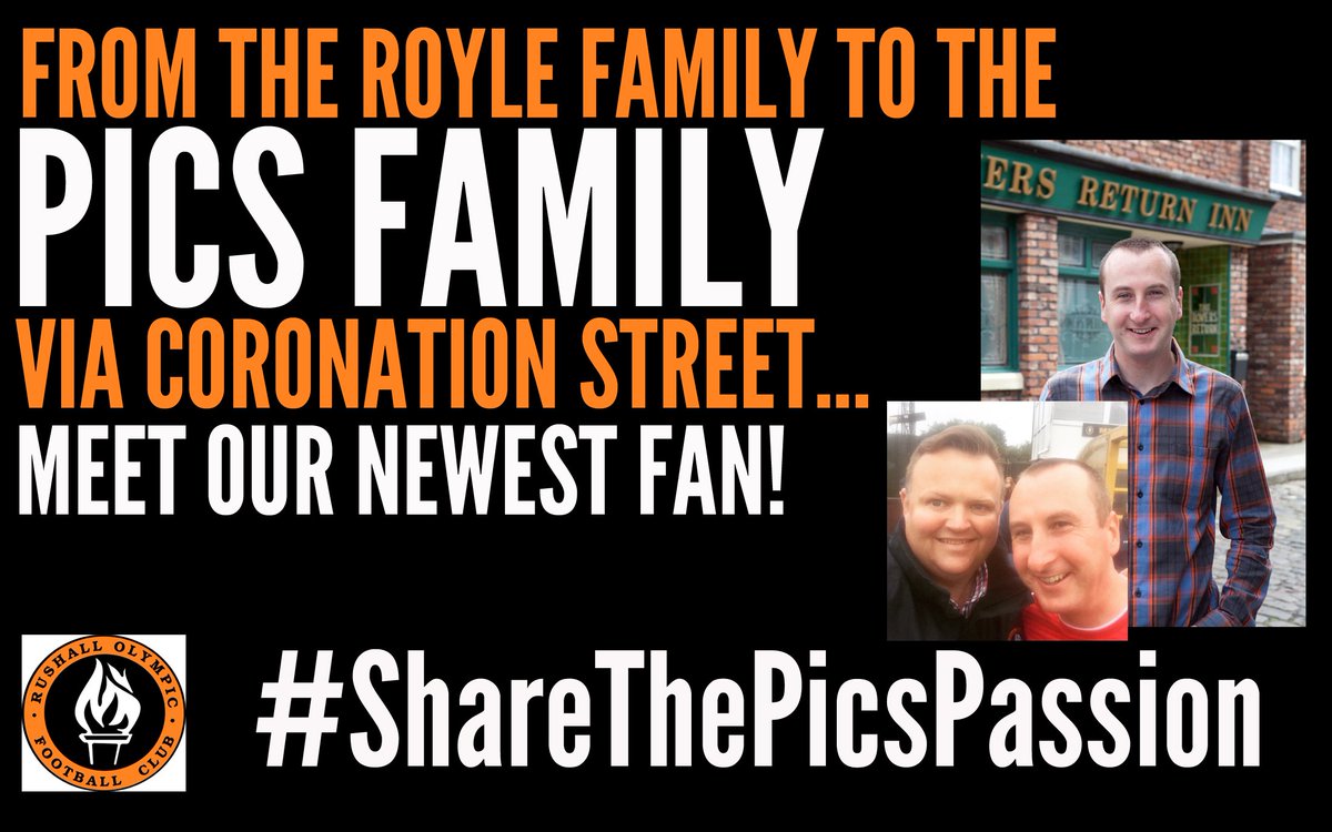 ROFCOfficial's tweet image. From the #RoyleFamily to The Pics Family... via @itvcorrie, meet our newest fan! @andywhyment81