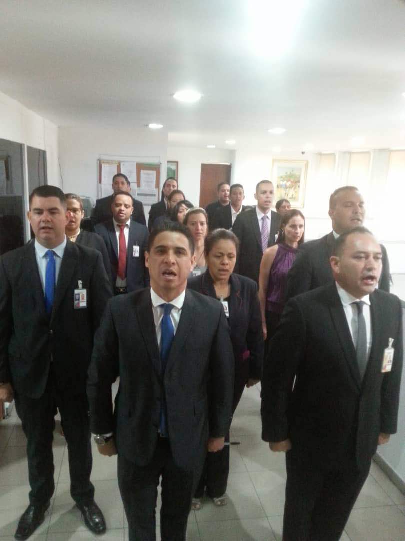 DouglasRicoVzla's tweet image. Lunes cívico en la División Contra la Delincuencia Organizada. CICPC