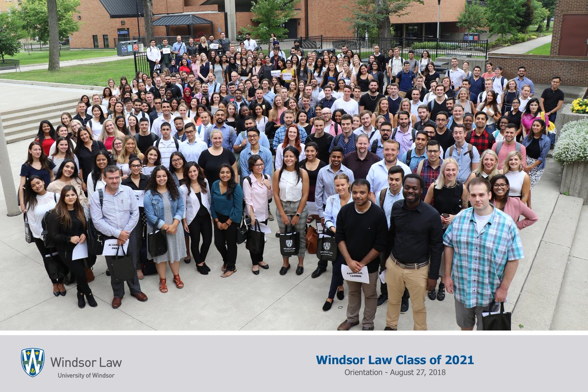 Please join us in welcoming @WindsorLaw's Class of 2021!
#OrientationWeek #WindsorLaw #Classof2021