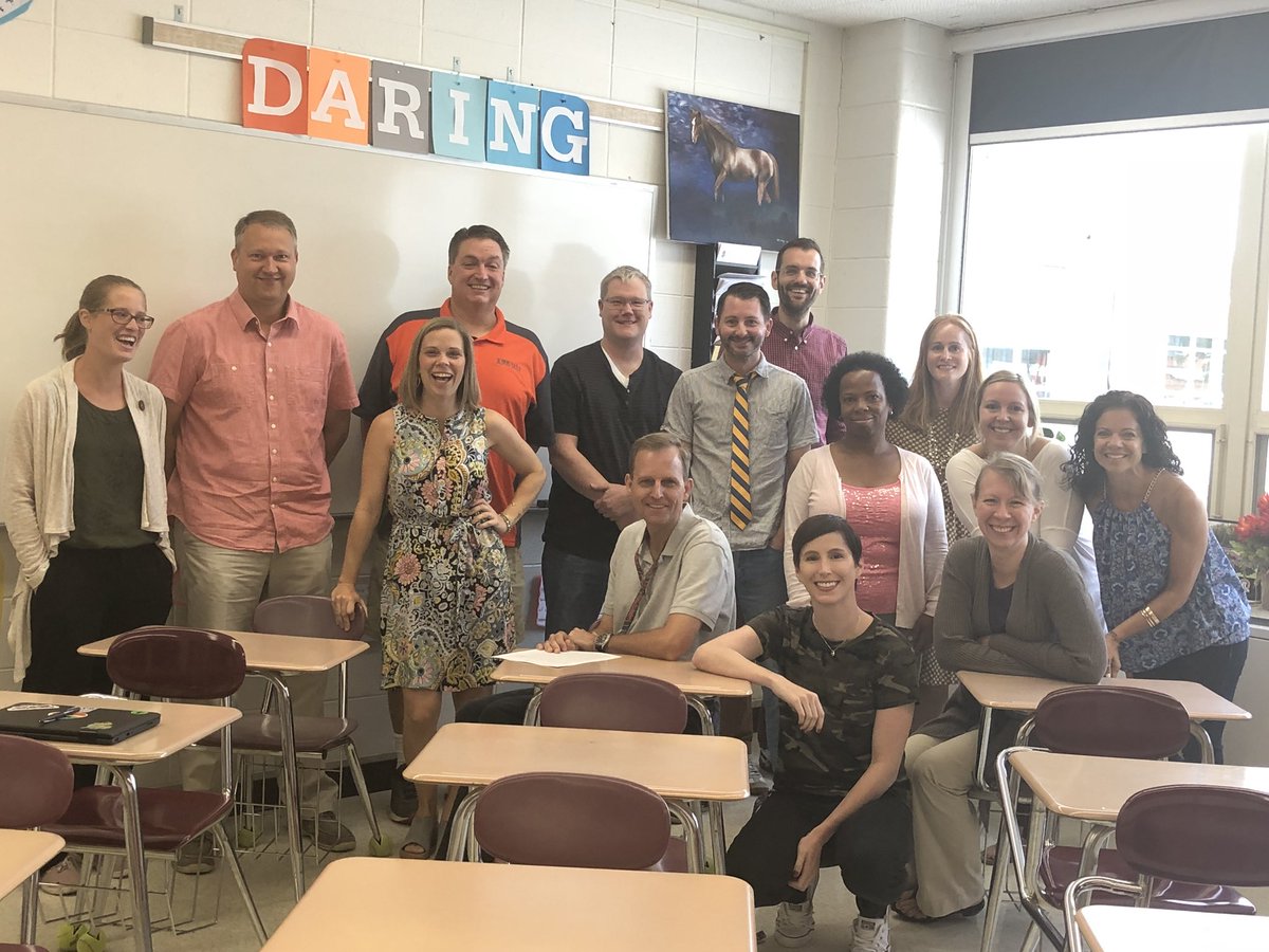 Bright and early! LHS English Department #Daring to make #WritersWeek amazing for kids!