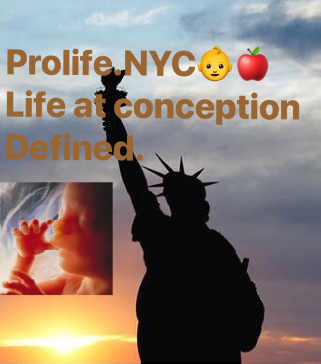 ProfileNYC's tweet photo. https://t.co/h21jo48UTO👶🍎
Life At Conception Defined.
#PROLIFENYC https://t.co/1z0q1cOs1X