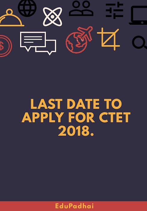 EduPadhai's tweet photo. Late date for application
Visit https://t.co/5omHGFWDiu
#ctet #CTET2018 https://t.co/rXn9k1xw5x