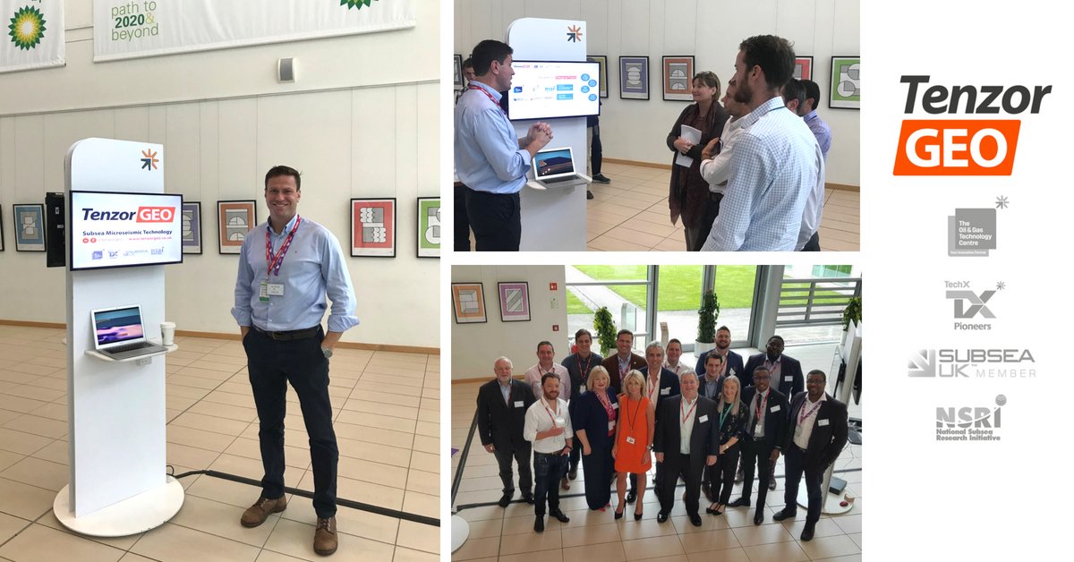 Another great milestone as part of the  hashtag#TechX programme - a showcase at BP Aberdeen HQ. It's always inspiring to be involved in conversations with industry experts who are keen to welcome new innovators. #microseismic #oilandgastechnology #oilandgas #startuplife