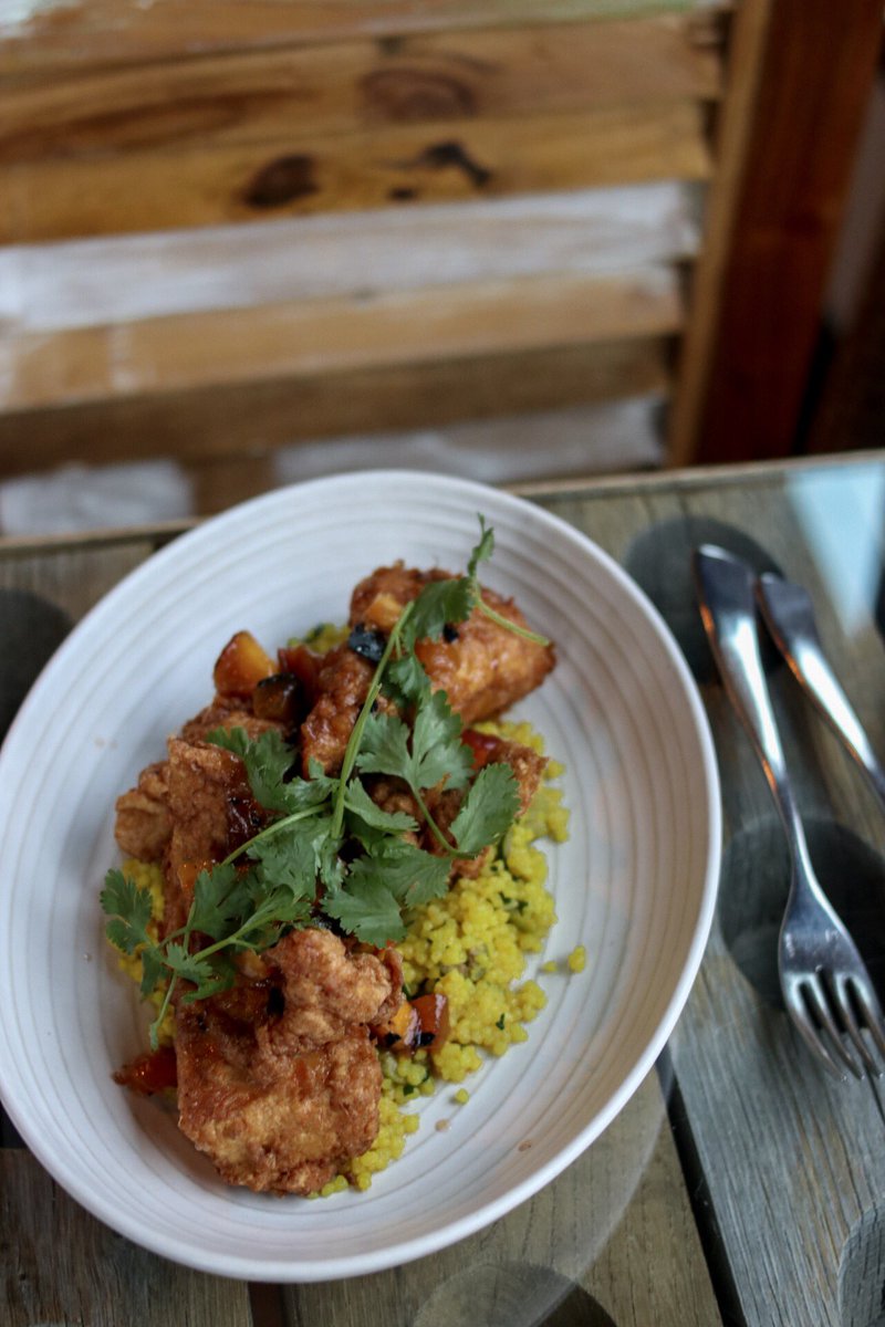 About last night... this is the Moroccan Fried Chicken at Saffron in downtown #WallaWalla. Be still my heart. 🍗😍 #foodporn #WWander