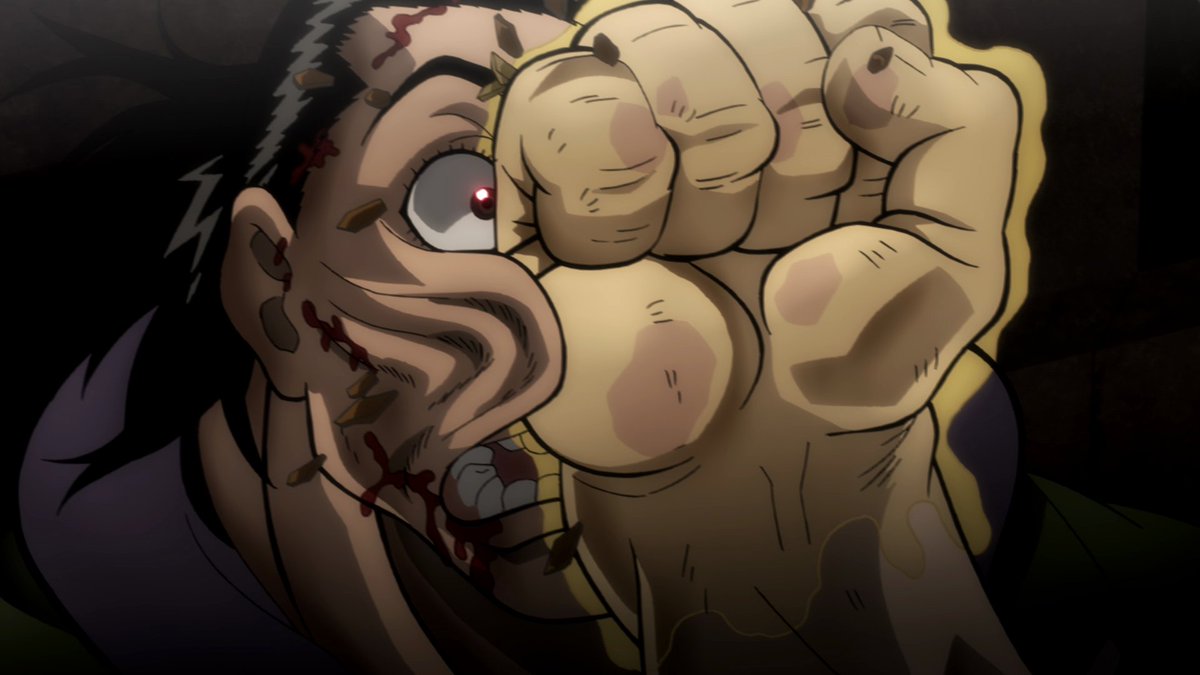 アニメ バキ 公式 今夜放送ッッ 第9話 神心会激震 はtvq九州放送にて27 00 深夜3 00 放送ッッ グリースを塗ってガラス片を刺した まさに凶器と化したドリアンの拳 その拳が何の遠慮も無く 加藤の顔面へと叩き込まれるッッ T