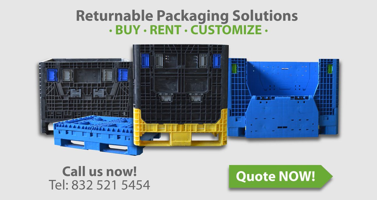 SoluplasticUsa's tweet photo. We are experts in #Returnable #Packaging #Solutions !

Save by purchasing #RefurbishedBulkContainers!

#Collapsible #Containers #CollapsibleBulkContainers #EcologicalPackaging #MondayMotivation #Soluplastic

Phone. 832 521 5454
Email. sales@soluplastic.com
https://t.co/kDBowgilng https://t.co/ja5kxwUW8n