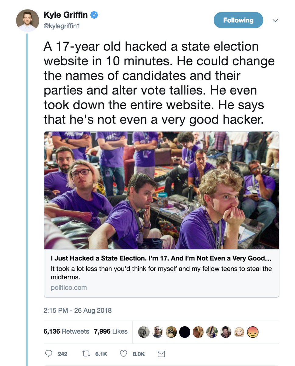 electionland's tweet photo. This was corrected, but let's take a look at the RT count. The false tweet received more than 6K. The correction received fewer than 400.

Our policy is to *delete* incorrect tweets and attach a screenshot of them to the correction. Misinfo will continue to be spread otherwise. https://t.co/xx8ZobO6pD