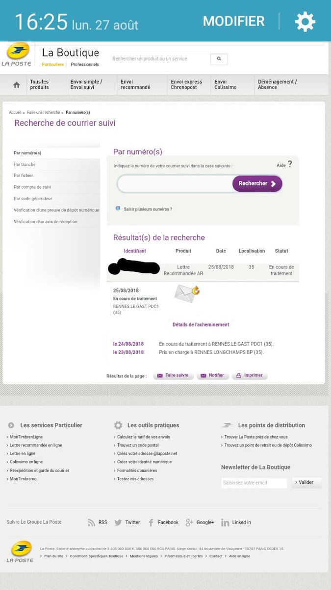 CarnacLucile's tweet photo. Quand #LaPoste te dis qu'un recommandé va aussi vite qu'une lettre prioritaire mais qu'après 3 jours elle est toujours dans leurs locaux.... @LaPosteBusiness https://t.co/lnVIhGvKvO