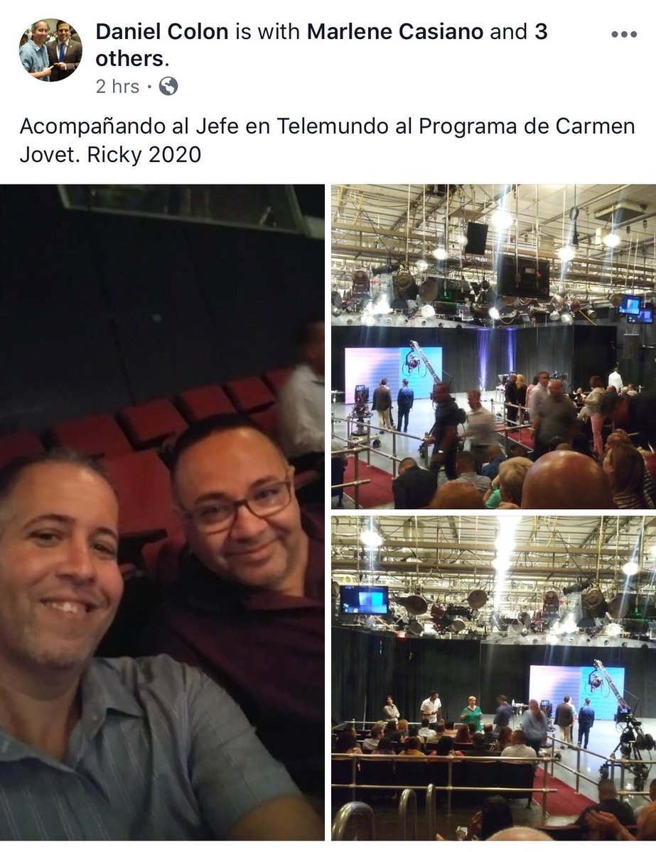 ResistenciaNac1's tweet photo. Llenaron el estudio de funcionarios y políticos del PNP para que Madame YOYO le lavé la cara a Ricky #FakeProgram y #PayoleoPolitico de @TelemundoPR https://t.co/iCW1Wkuaxz