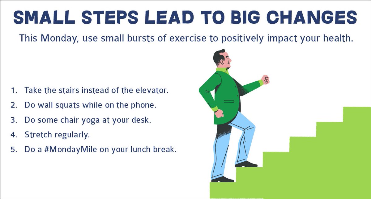 absolutefc's tweet photo. Skip the elevator and take the stairs instead on this #MoveItMonday! https://t.co/wLDz97tE5O https://t.co/tHEGPUOsgJ