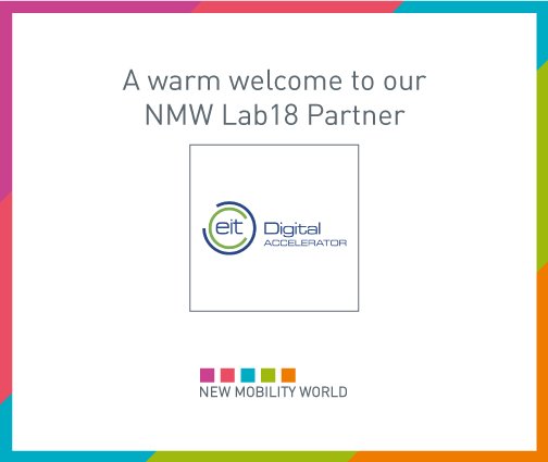 numobilityworld's tweet photo. A hearty welcome to @EITDigitalAccel, our #NMWLab18 partner! Catch them at the #pitch contest and #fireside chat on September 26 at the #NMW18!
https://t.co/IOHy72dPe7 https://t.co/qGQH6oyJHP