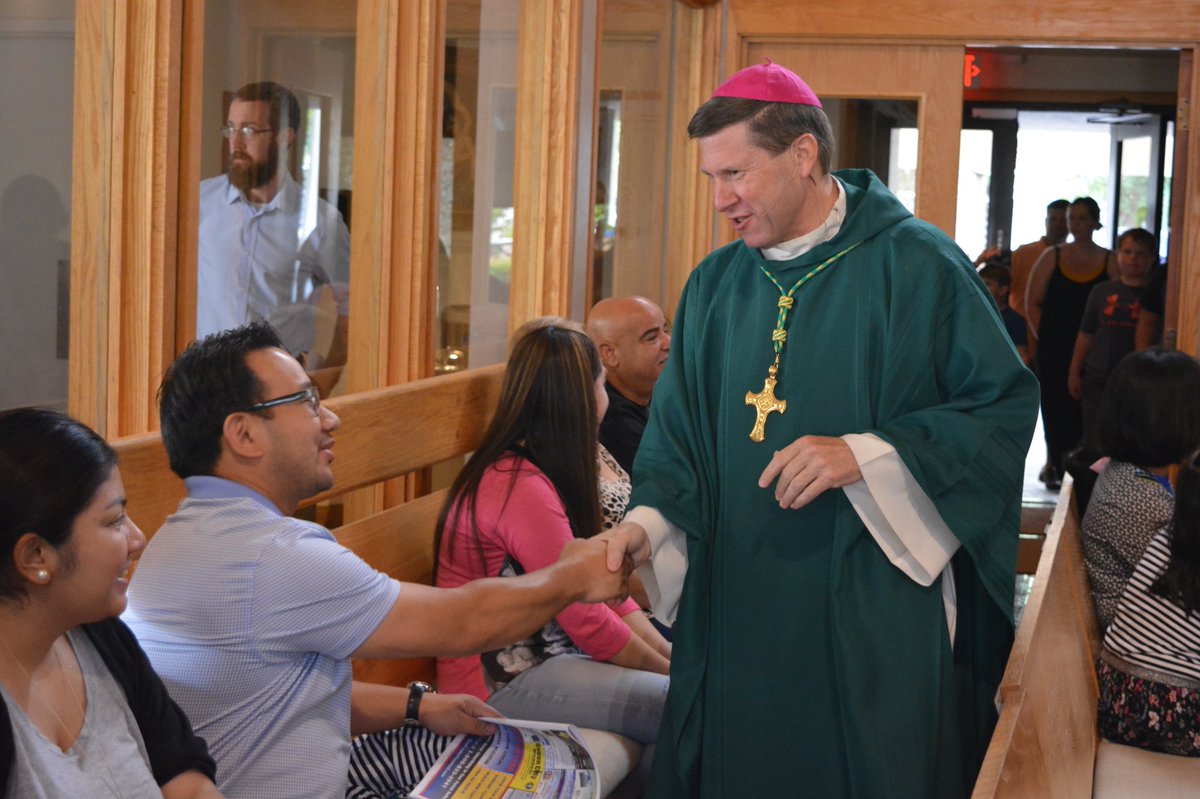bpspalding's tweet photo. Celebrated Holy Mass yesterday at Immaculate Conception Parish, Clarksville. A parish that knows what Service to God and country means! Thank you for your service! https://t.co/PxzsoBDhGB