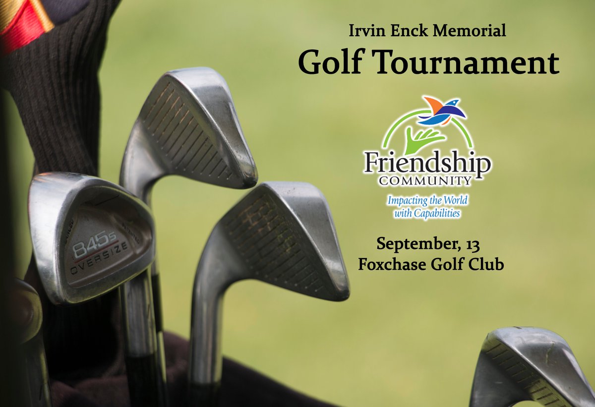FriendshipComm's tweet photo. This is the final week to register for the Irvin C. Enck Memorial Golf Tournament! We hope you can join us for this day of fun on the links! Register at https://t.co/mzUjVJbDkT and click events. https://t.co/uU9Cs4pj9O