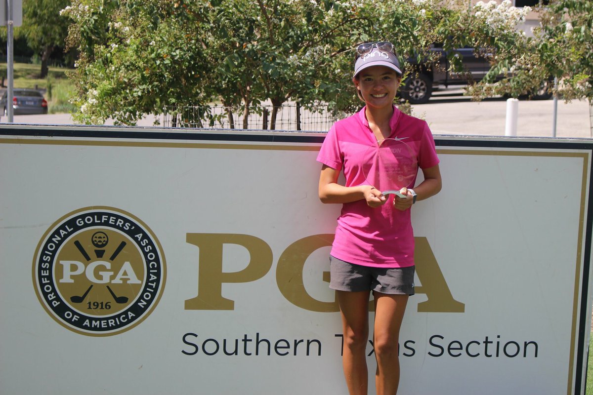 nancy2burton's tweet photo. Congrats Mimi on your 1st place finish at the STPGA Srixon Prestige Tour at Landa Park Golf Course on August 25-26...shooting 77-71! #GolfSTPGAStyle #daretobridgestone #golf #hookem #futureviper https://t.co/5jmW0yqUCP