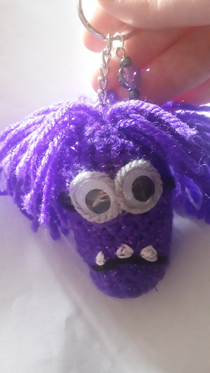 Superhamster90's tweet photo. Angry minion keyring 💜 added to my store #link in profile #BuyNow #Facebook #uniquecrafts #support #SmallBusiness #smallbusinessgrowth #handmadebusiness #uniquegifts #madeforyou #handmade #crochet #amigurumi #madewithlove hope to see you there :) https://t.co/8bKQfoeKhf
