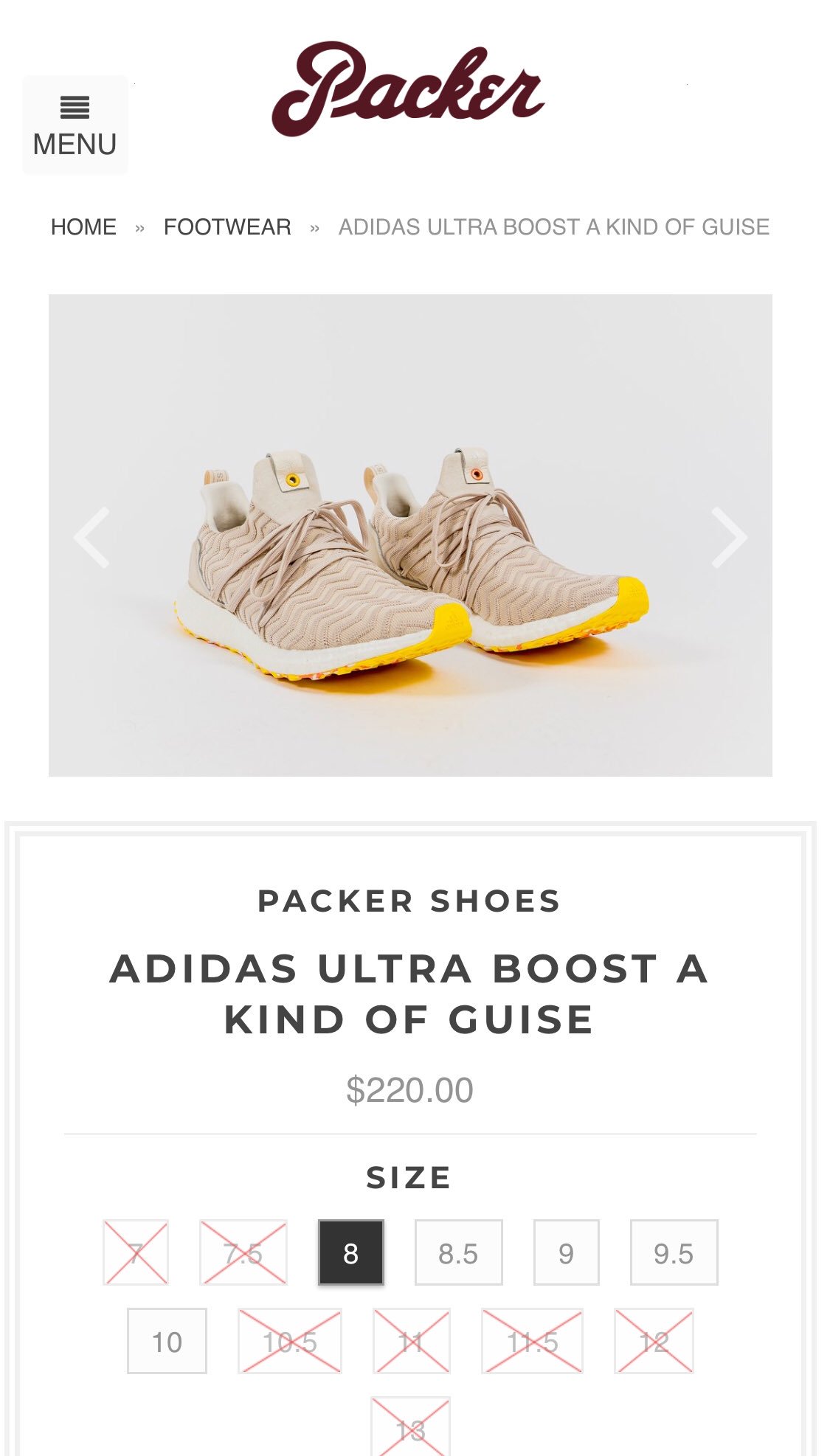 SNKR TWITR X AKOG UB available in a few sizes https t
