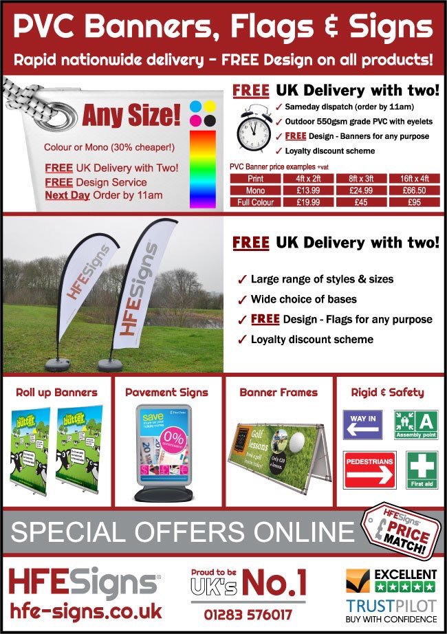 Hfe Signs Banners On Twitter Display Your Message In Full