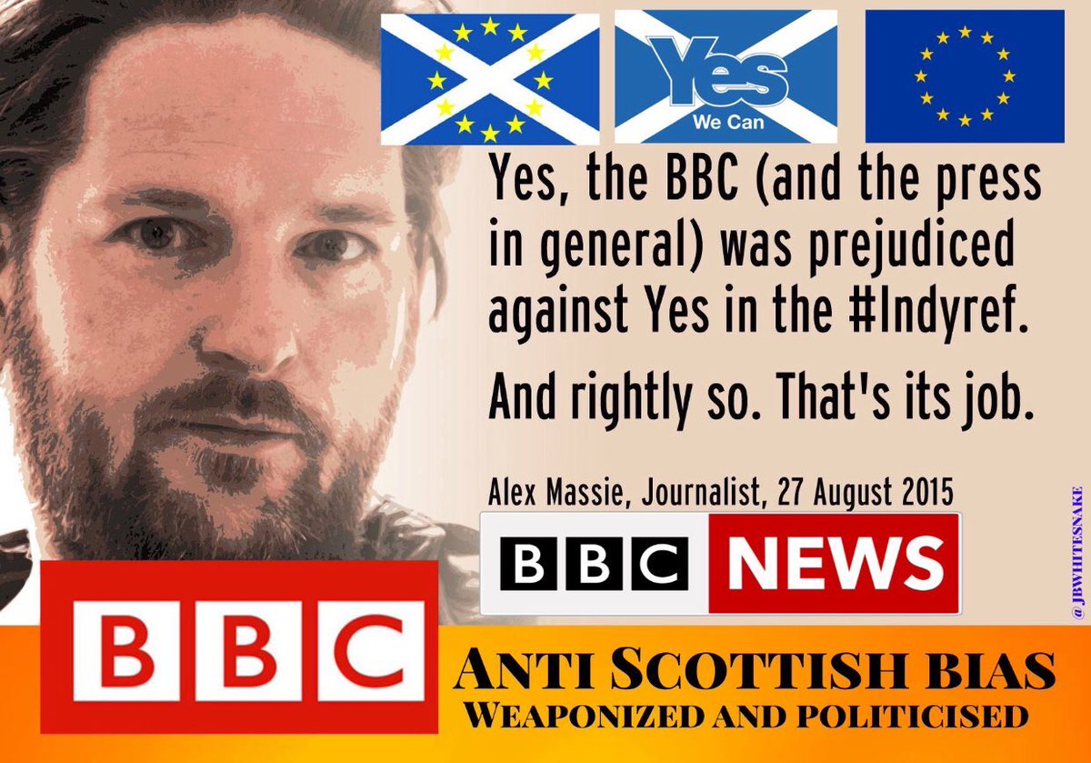 LassSaltire's tweet image. #BiasBBC #BetterTogetherWasTheirBiggestLie @alexmassie Scotland’s future will be in Scotland’s hands #DissolveTheUnion #YesWeCan 👈