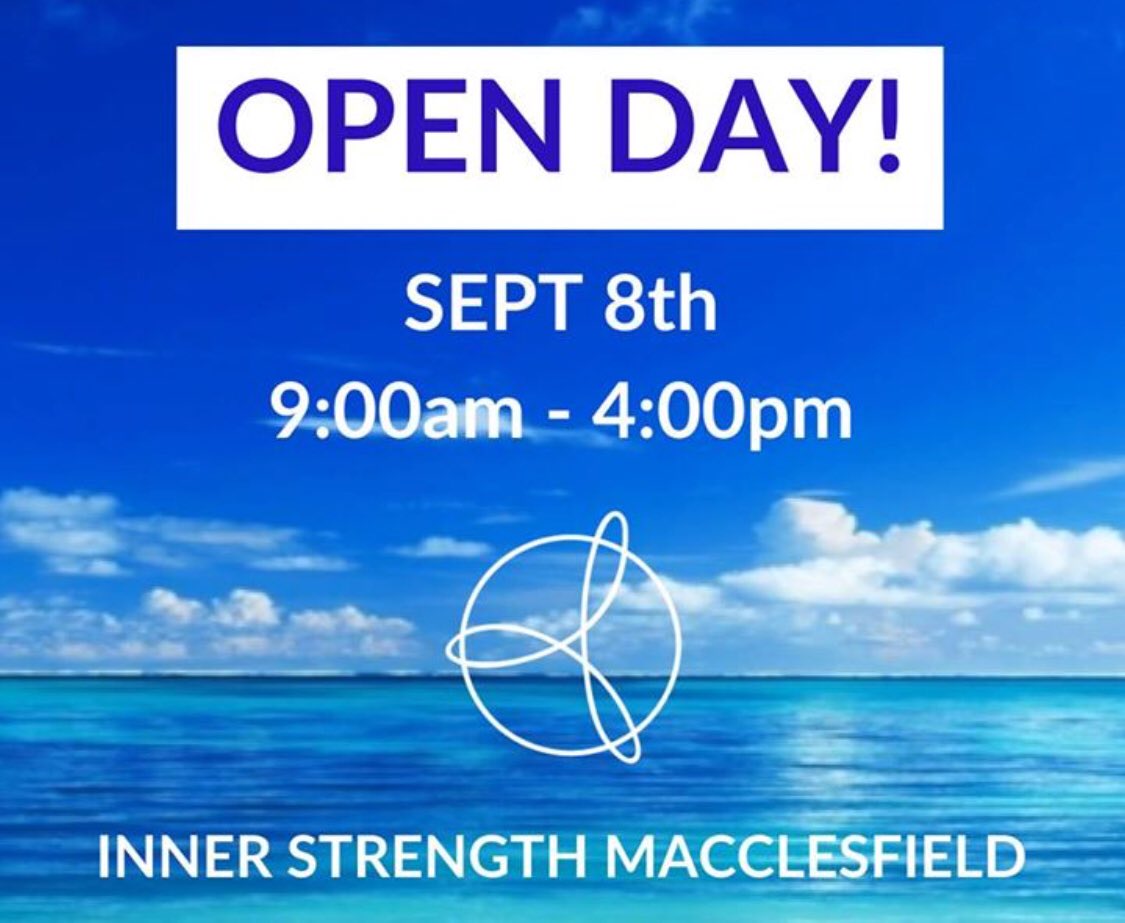 __InnerStrength's tweet image. OPEN DAY!
Reformer Pilates taster sessions, Nutrition Workshop, Intro to Self-Defence and more. Drop in any time on the 8th and see how we can help you unlock your Inner Strength! #pilates #nutrition #selfdefence #health #wellness #macclesfield #cheshire