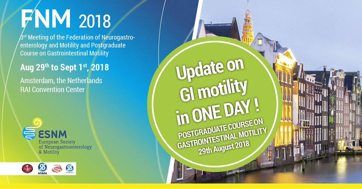 esnm_eu's tweet image. We are looking forward to seeing you in Amsterdam and sharing with you this exciting meeting! #FNM2018 @ANGMA_AU @ANMSociety @neurogastromot1 #IBS #FGID #GENIEUR #gutbrainaxis #neurogastro
