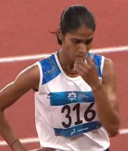 narendramodi's tweet photo. The medals in athletics keep coming. Proud of Sudha Singh for the Silver in Women's 3000 Steeple Chase event. #AsianGames2018⁠ ⁠ https://t.co/Pn9z7wYAXm