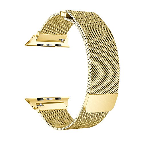EvolutionStore5's tweet image. Apple Watch Series 3 Stainless Steel Milanese Loop Magnetic Clasp 42mm Gold : ebay.com/itm/1428311711…