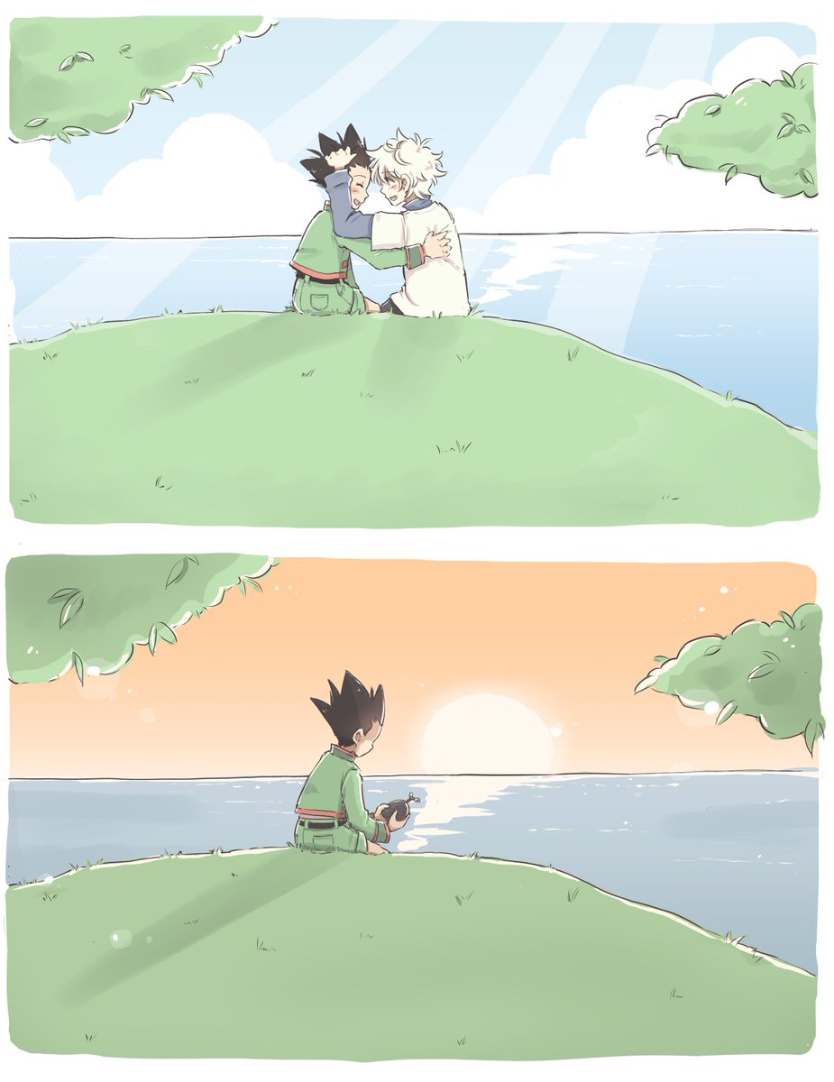 commission for @ anime on tumblr! 

i was asked to draw killugon based on a feeling from a song, which i found sweet but melancholic ;>;  

https://t.co/D862Bv6Xrd 