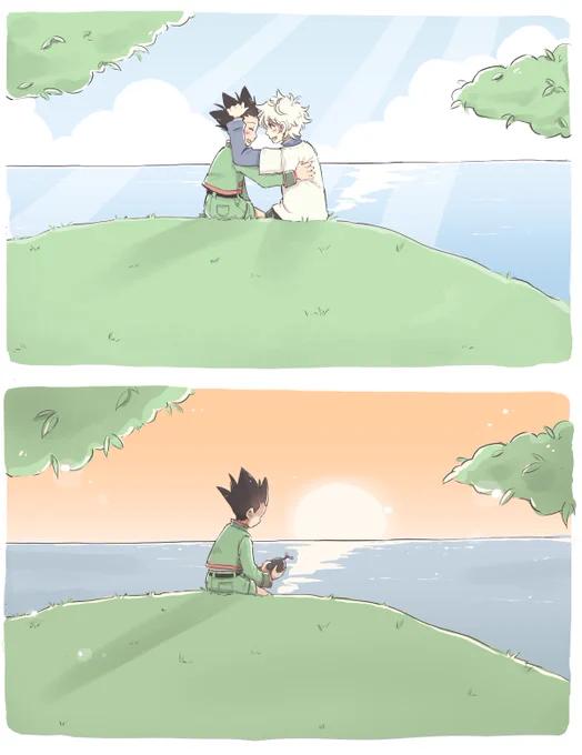 commission for @ anime on tumblr! 

i was asked to draw killugon based on a feeling from a song, which i found sweet but melancholic ;&gt;;  

https://t.co/D862Bv6Xrd 