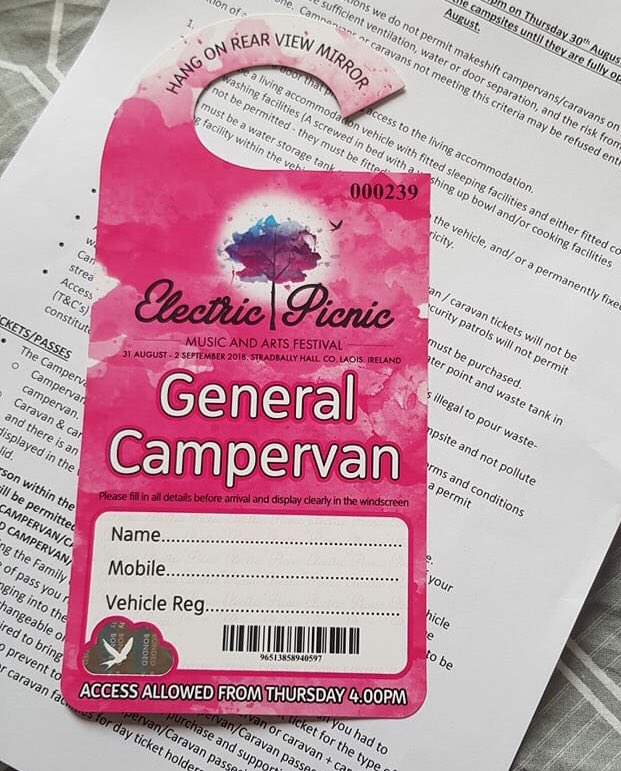 #EP campervan ticket for sale, face value, Drogheda area #ticketfairy