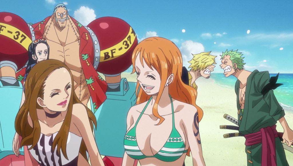 Gold Nakama Sur Twitter Muchos Me Habeis Preguntado Quien Es La Chica Que Aparece En El Ending Del Episodio De Skypiea Ella Es Namie Amuro Animada La Cantante De Los Openings