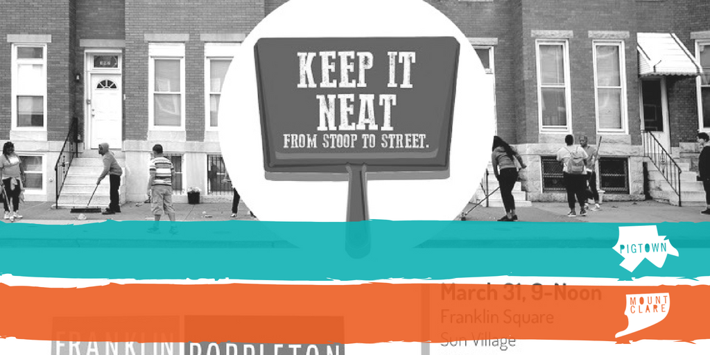 SWP_Baltimore's tweet photo. SAVE THE DATE for the last “Keep it Neat” community clean-up on September 29! This Anti-littering Campaign included a series of neighborhood clean-up events across seven communities and September 29 in #MountClare and #Pigtown will conclude the seven-month-long project. https://t.co/o8XFkLKo7D