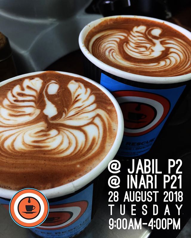 LatteGram by coffeerescuepenang - Stay focus. Today matters. Success is a daily thing. - coffeeguy

Brewing @ Jabil P2
Brewing @ Inari P21
28 August 2018 (Tuesday)
9.00am-4.00pm

#coffeerescuepenang #popupcoffee #mobilecoffeetruck 
#popupcoffee #penangcafe #latte #latteart #l
