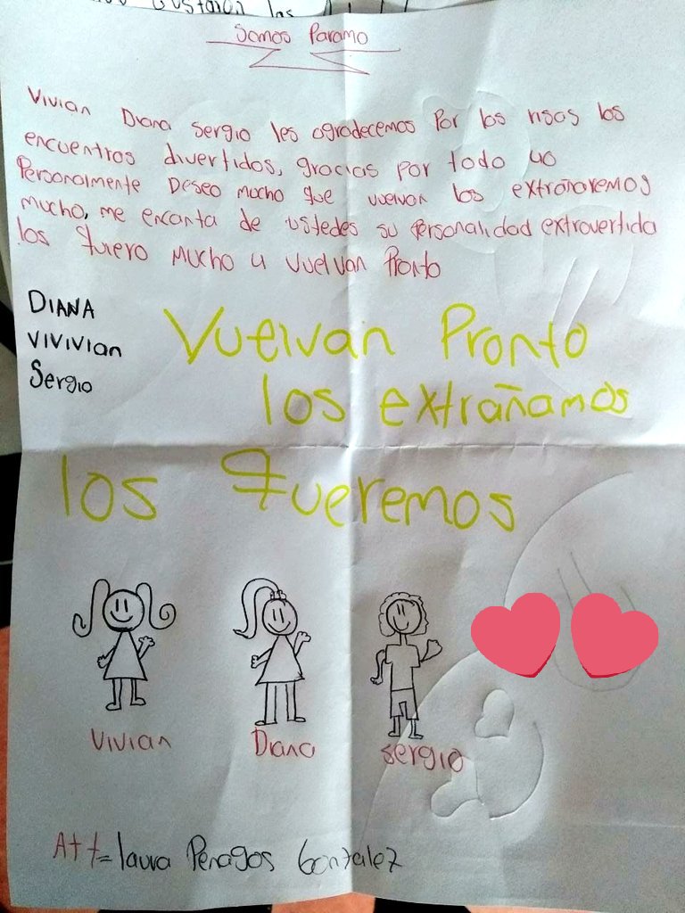 El cariño de nuestros niños, niñas y adolescentes se manifiesta de las maneras más increíbles ¿Qué tal este mensaje?