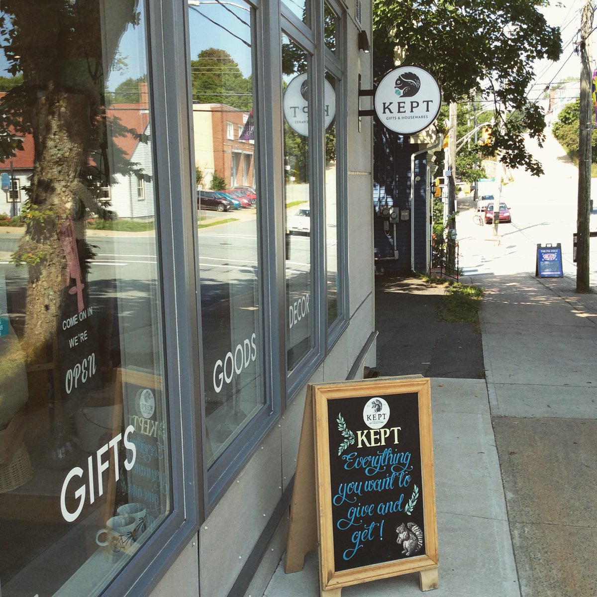 Look out there’s a new squirrel in town!! But don’t worry we’re still the same Kept - your one stop shop for everything you want to give and get!! Huge thanks to @jensnowdesign for the awesome redesign we’re NUTS about it 🐿🐿🐿 #newsignsamekeptshop