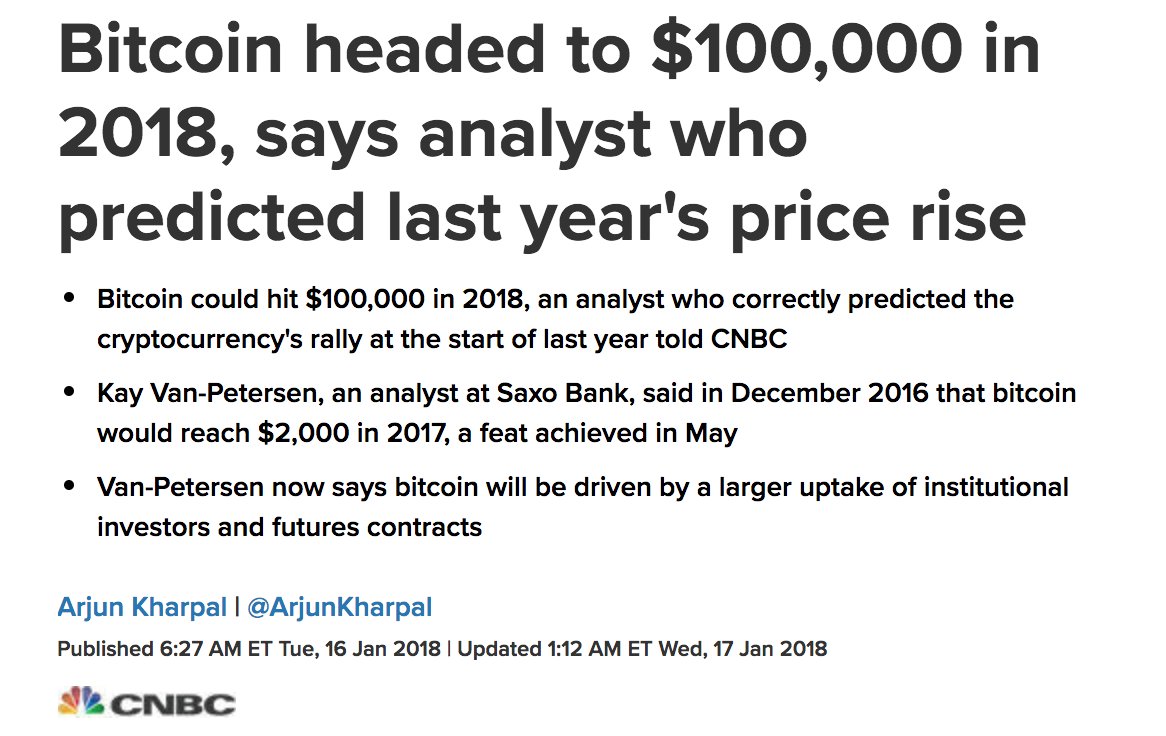 Bitcoin prediction january 2018 Bitcoin prediction january 2018