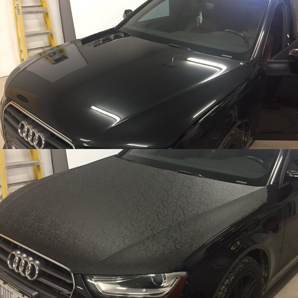 A new 3M pattern. Matte black too!

#bracebridge #gravenhurst #portcarling #bala #huntsville #muskoka #signs #signmaker #signmakers #graphics #vinyl #vehiclegraphics #decals #sublimegraphics #art #design #hoodwrap