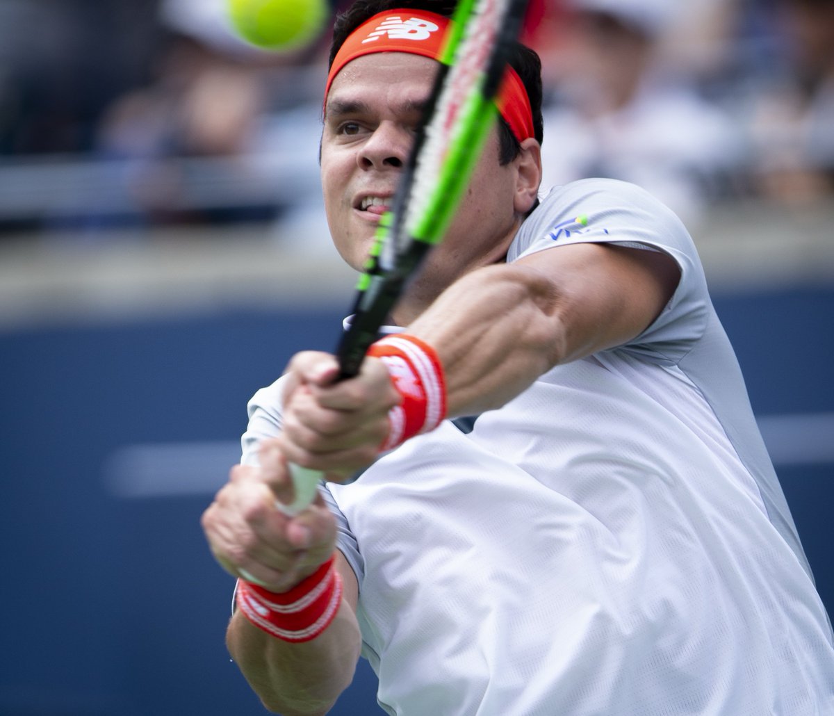 TennisCanada's tweet photo. The #USOpen is officially ON -- and today is packed full of Canadians in action.

Kicking things off first is Milos Raonic vs. Carlos Berlocq! Don't miss his match NOW on TSN4 💪 #FindYourBeat #TeamRaonic https://t.co/dRcAhK1Fih