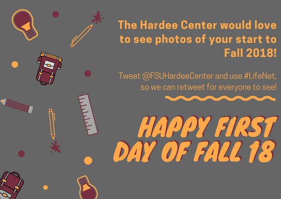 We want to see how your first day in Fall 2018 is going! Tag us in a tweet and use #LifeNet so we can repost and share throughout the week!