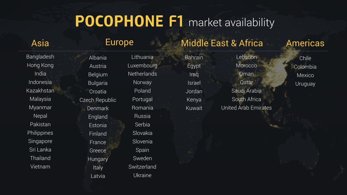 El POCO F1 en México. El POCO F1 en México.