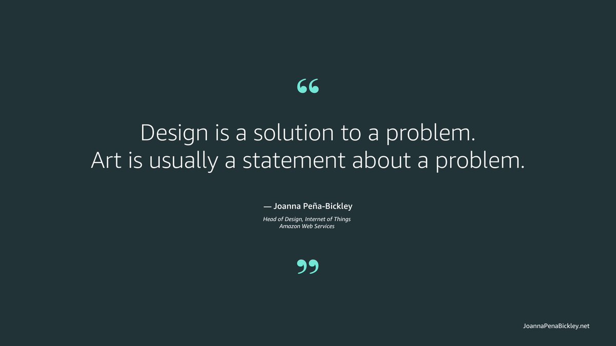 jojobickley's tweet image. #Design is a solution to a problem. #Art is usually a statement about a problem.  Both have a rightful place in making enchanting experiences.
